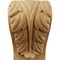 Ekena Millwork 3 3/4"W x 3 1/4"D x 6"H Large Acanthus Leaf Block Corbel, Cherry CORW04X03X06BACH - alternate 4